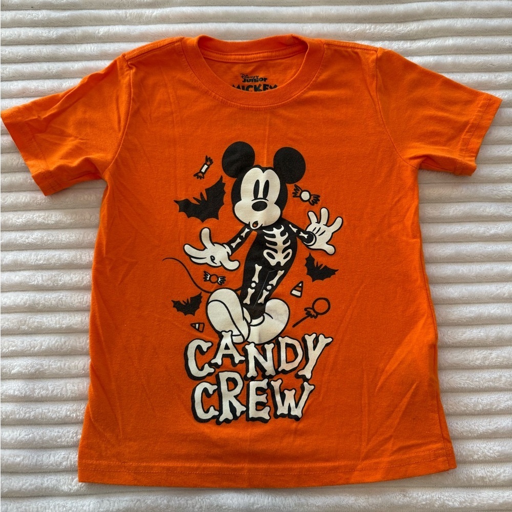 Disney Orange Candy Crew Mickey Mouse T-Shirt